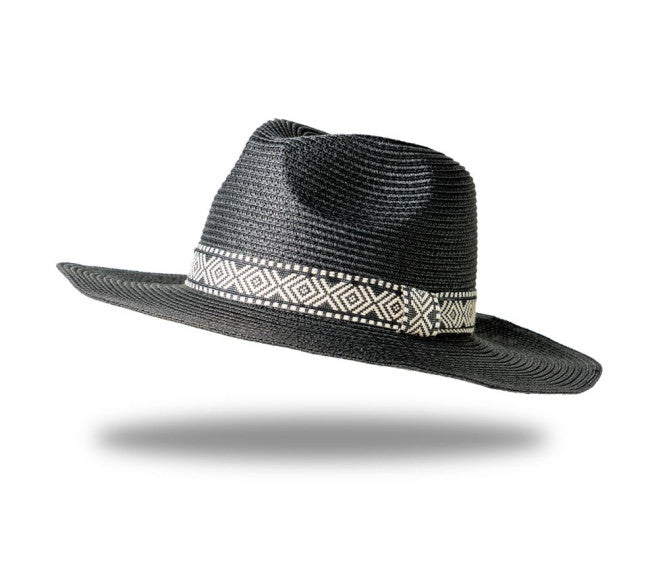 Load image into Gallery viewer, Panama Hat in Black
