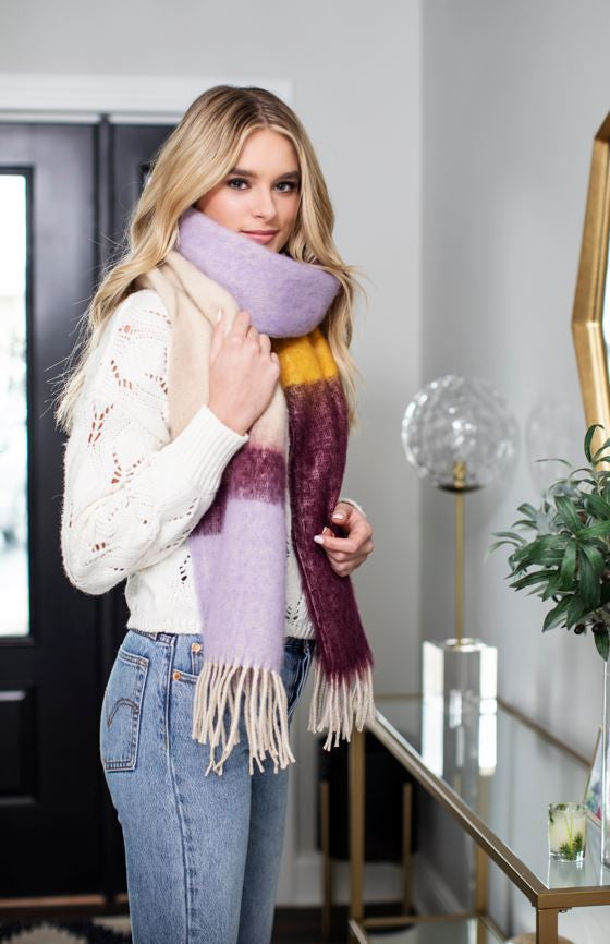Load image into Gallery viewer, Blanket Scarf in Winter Twilight
