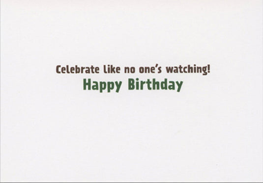 Bear on Recliner Birthday Card