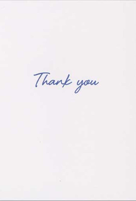 Cat with Flowers Thank-you Card