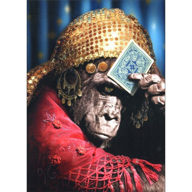 Chimp Fortuneteller Birthday Card
