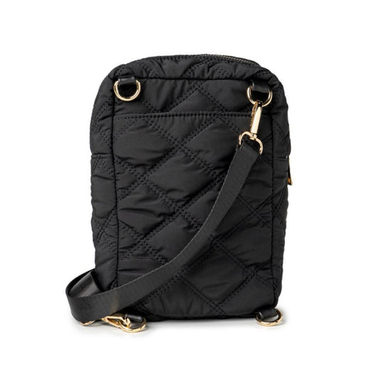 Cloud Nine Convertible Sling Bag in Black