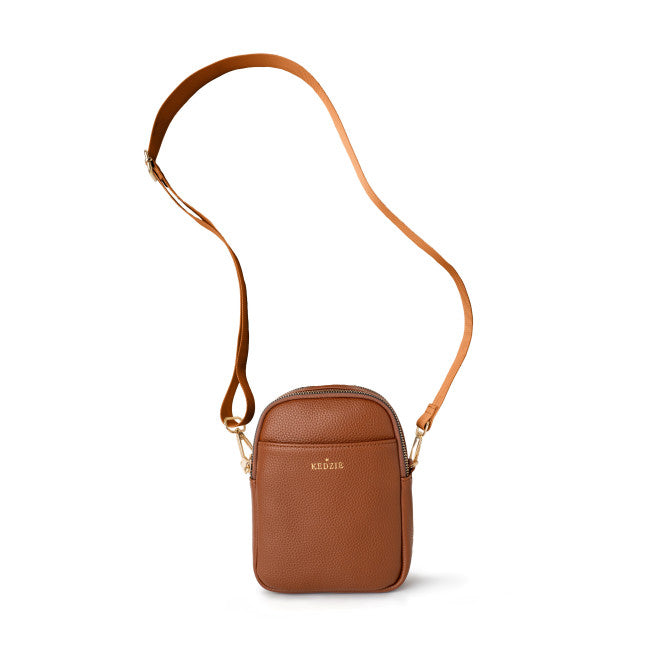 Load image into Gallery viewer, Solstice Convertible Crossbody Bag in Chestnut
