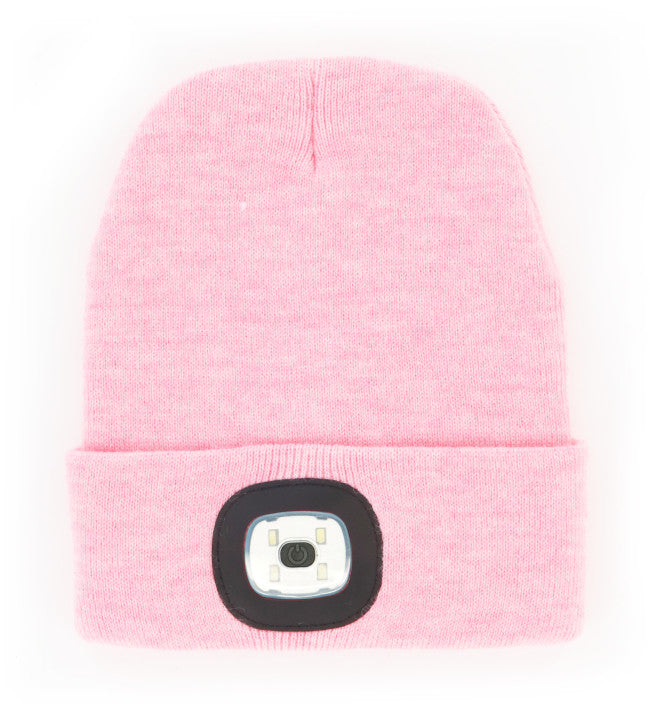 Load image into Gallery viewer, Night Scope Rechargeable LED Beanie in Pink
