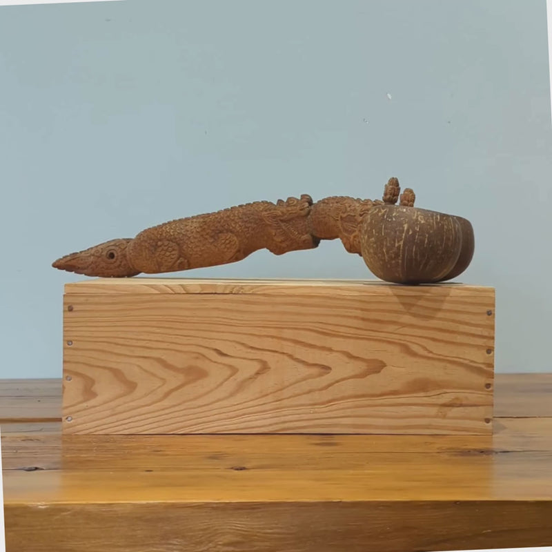 Load and play video in Gallery viewer, Ceremonial Dragon Scoop | Vintage From Thailand
