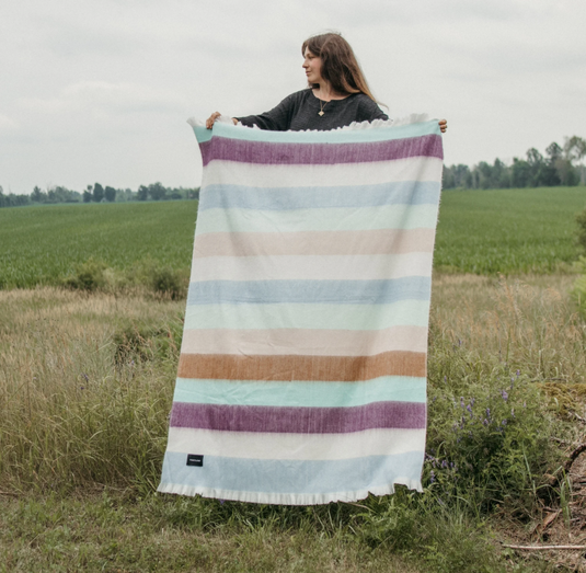Alpaca Blend Throw, Wellington Mood