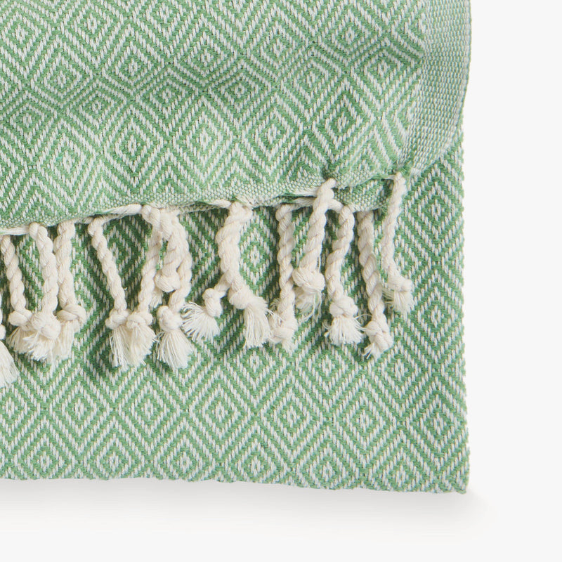 Load image into Gallery viewer, Turkish Towel : Diamond in Thyme
