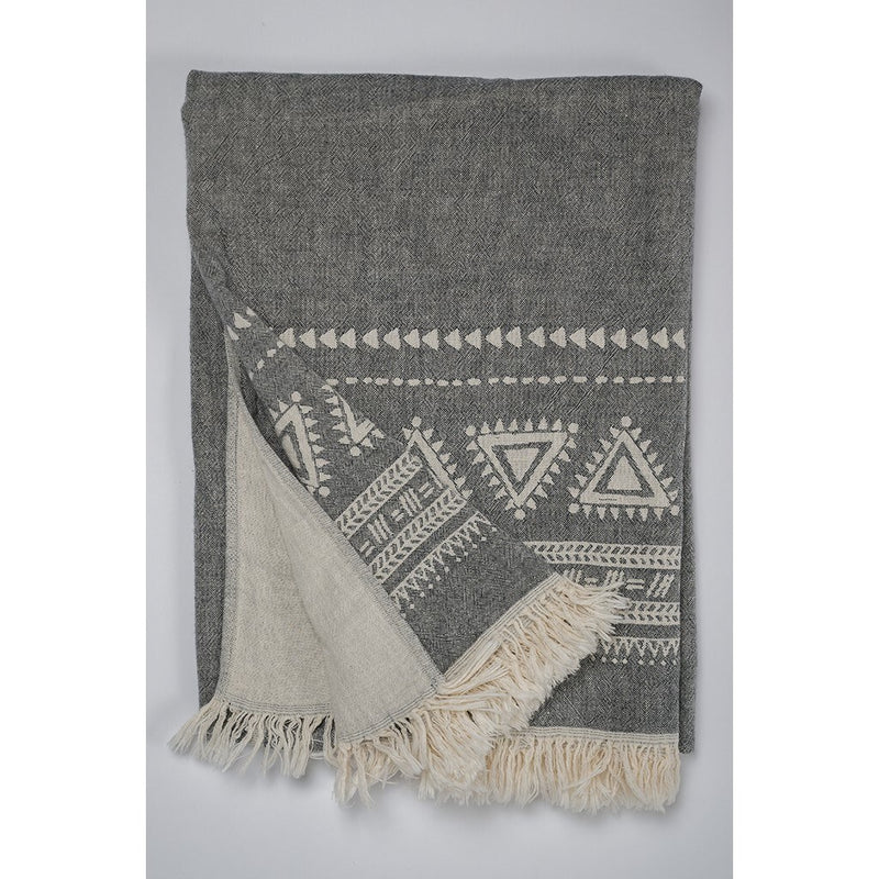 Load image into Gallery viewer, Turkish Towel :  Devon in Black
