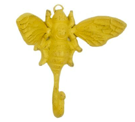 Bumble Bee Hook, Yellow, Cast Iron