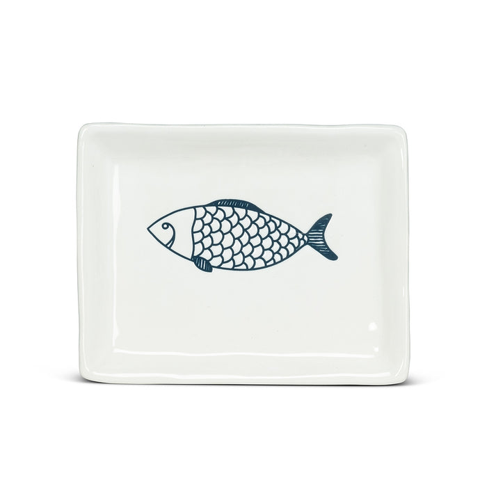 Fish Motif Rectangle Plate