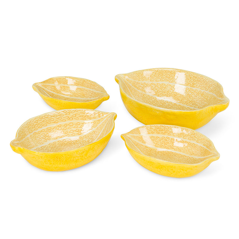 Load image into Gallery viewer, Lemon Nesting Bowls (set of 4)
