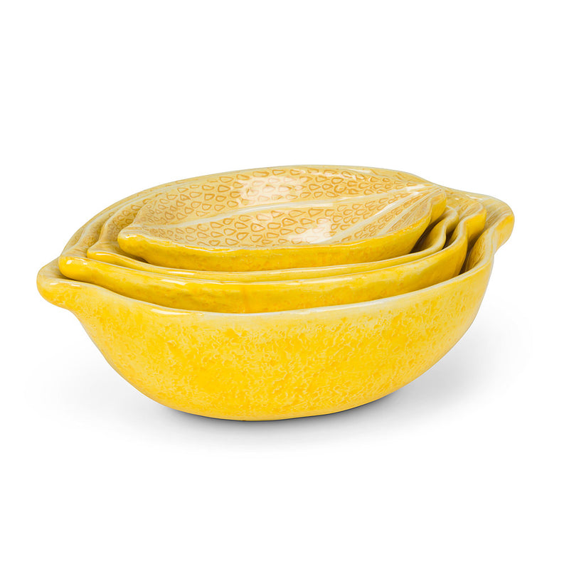 Load image into Gallery viewer, Lemon Nesting Bowls (set of 4)
