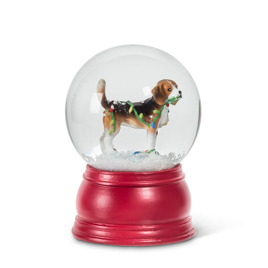 Holiday Lights Dog Mini Snow Globe