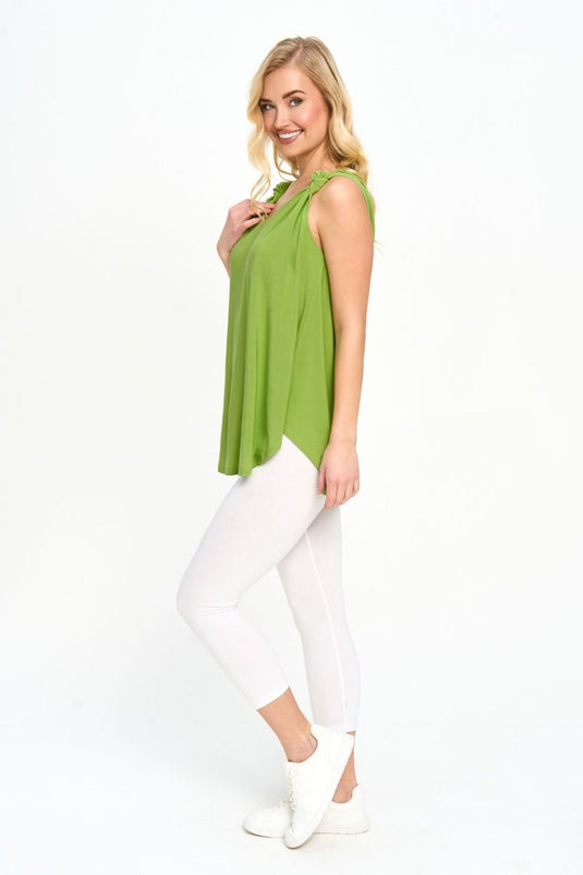 Twist Knot Cami in Pear