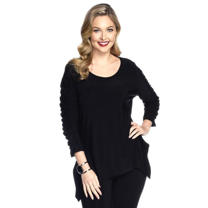 Ruched Sleeved Top