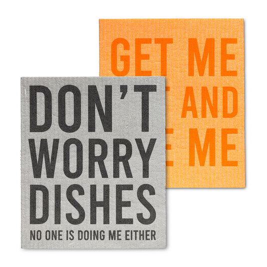 Funny Text : Eco Dishcloths