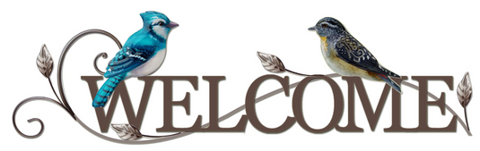 Birds Welcome Sign