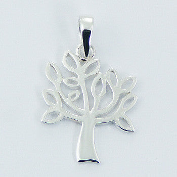 Olive Tree Pendant, Sterling Silver