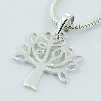 Olive Tree Pendant in Sterling Silver