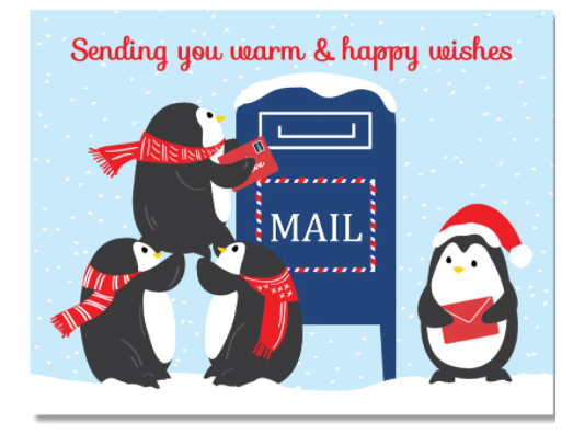 Penguin Wishes Card