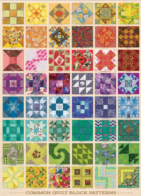 Jigsaw Puzzle : Common Quilt Blocks