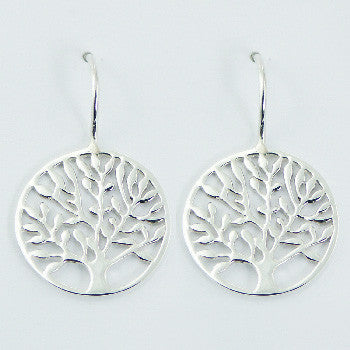 Load image into Gallery viewer, Tree of Life Earrings, Sterling Silver

