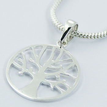 Autumn Tree Pendant, Sterling Silver