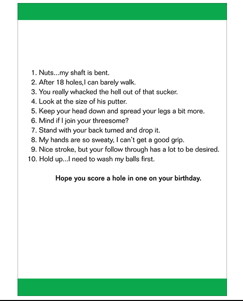 Load image into Gallery viewer, Birthday Card - Dirty Golf
