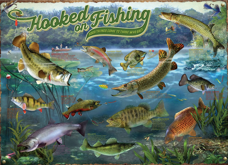 Load image into Gallery viewer, Jigsaw Puzzle : Hooked on Fishing
