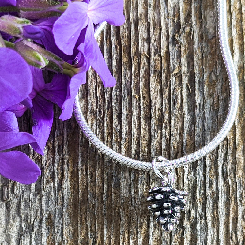 Load image into Gallery viewer, Pine Cone Pendant, Sterling Silver
