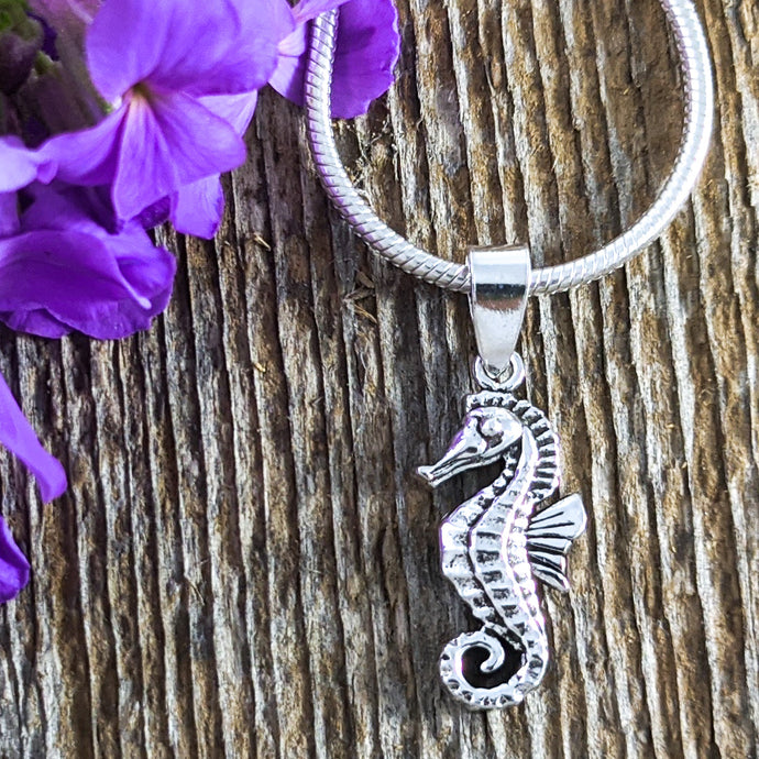 Seahorse Pendant, Sterling Silver