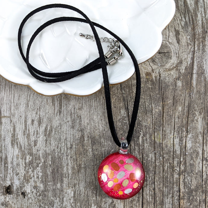 Glass Necklace : Dots