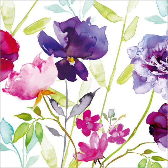 Paper Napkins, Lunch : Floral Watercolour