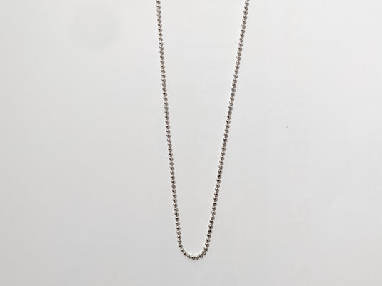 Bead Chain, Thin, Sterling Silver