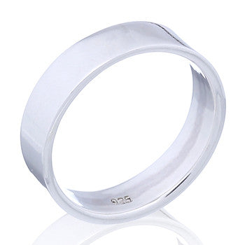 Flat Band Ring in Sterling Silver