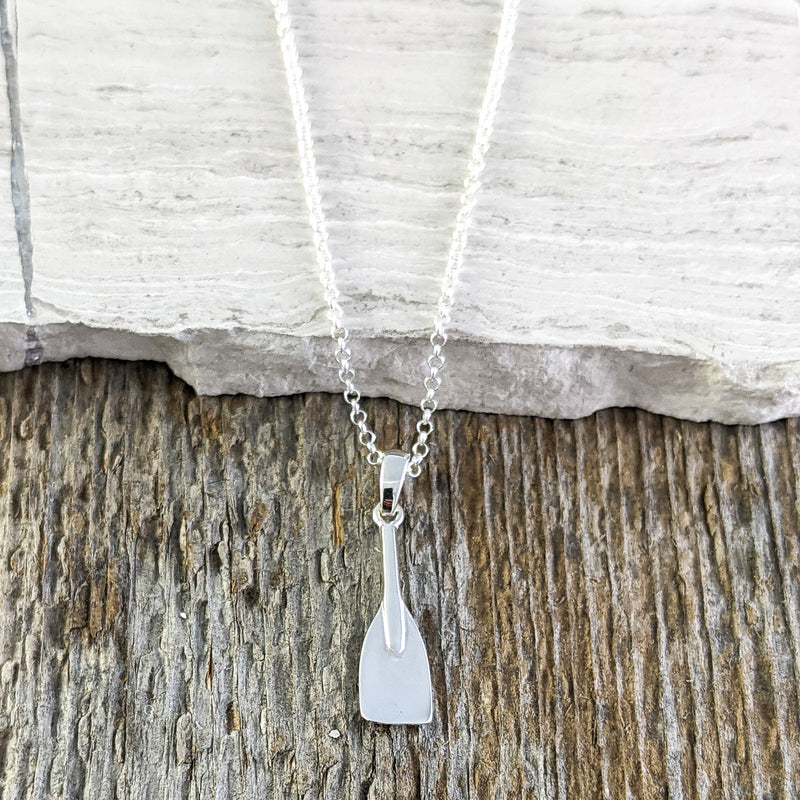 Load image into Gallery viewer, Paddle Pendant (small), Sterling Silver
