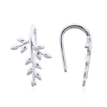 Branch Earrings, Sterling Silver