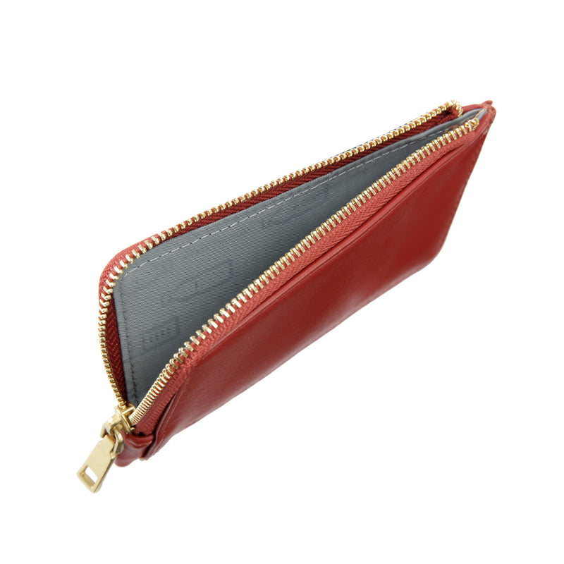 Load image into Gallery viewer, Quinn Card Wallet in Cranberry
