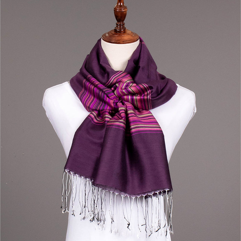 Load image into Gallery viewer, Lilian Scarf : Purple
