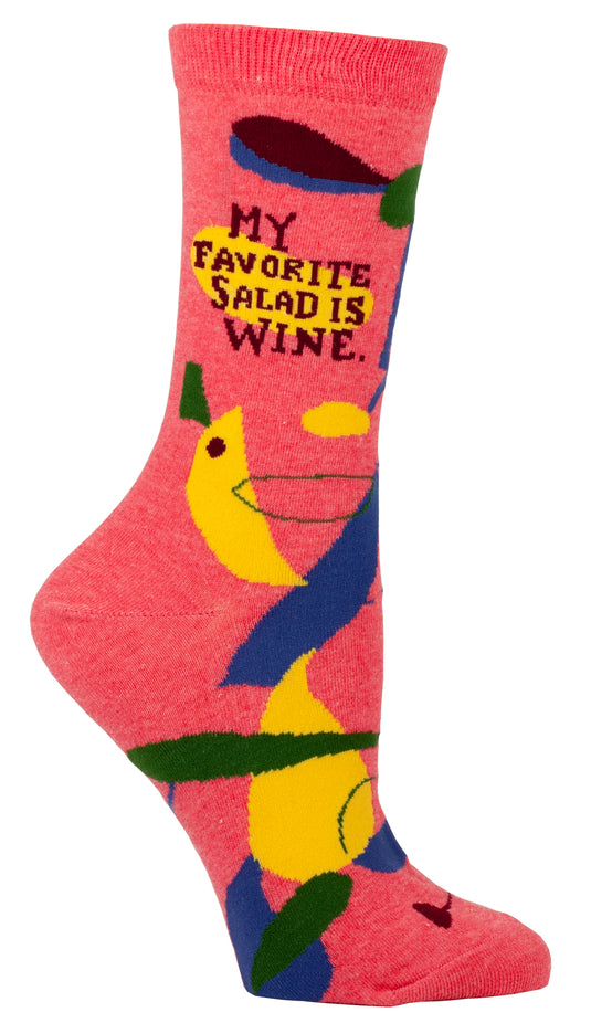 My Favorite Salad is Wine : Women's Socks