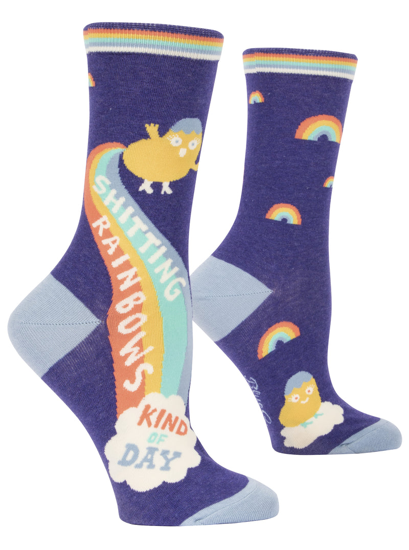 Load image into Gallery viewer, Sh*tting Rainbow Kind of Day : Women&#39;s Socks
