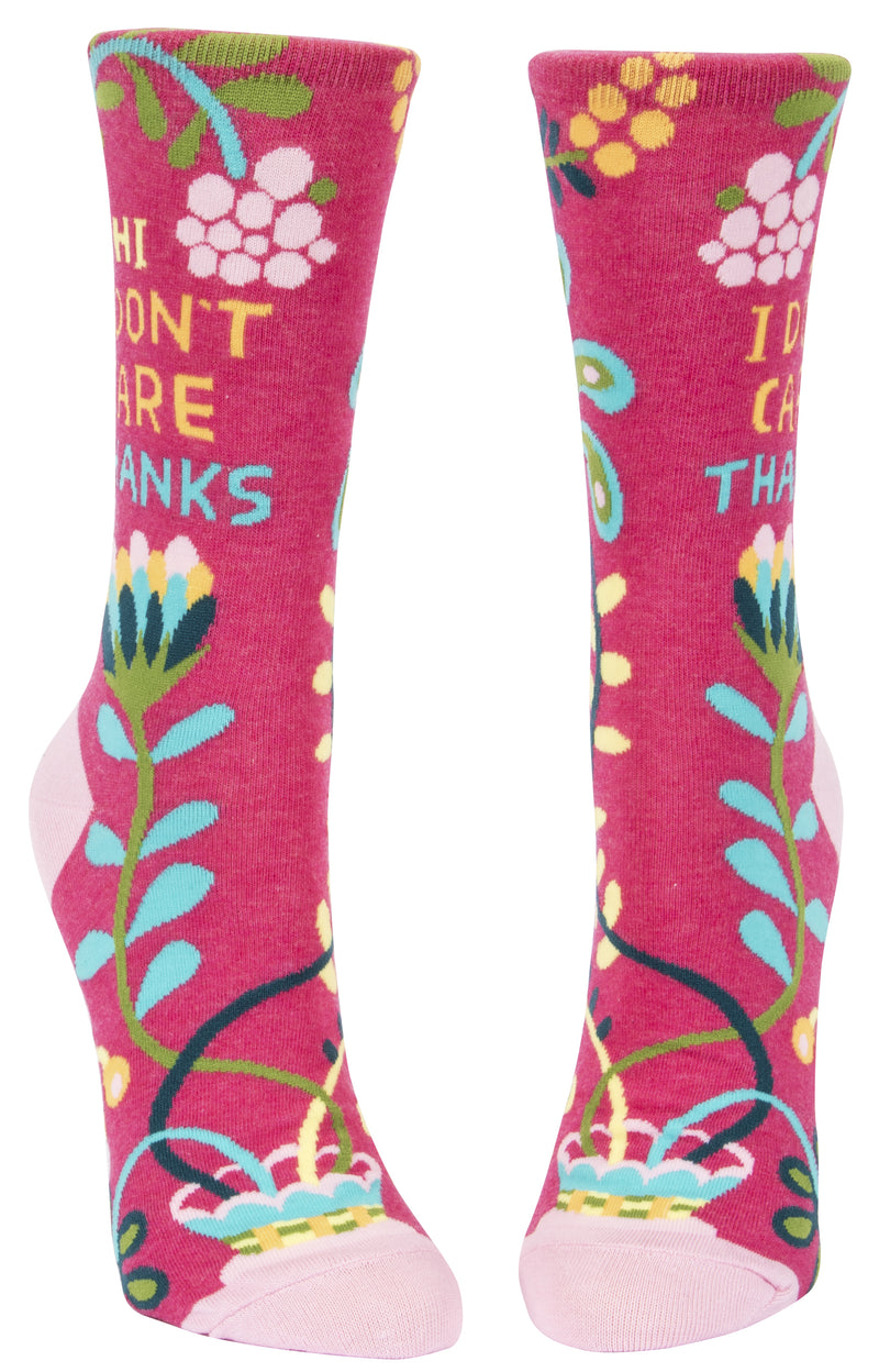 Load image into Gallery viewer, Women&#39;s Socks : Hi, I don&#39;t care, thanks.
