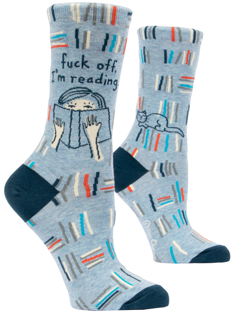 Load image into Gallery viewer, F-Off I&#39;m Reading. Women&#39;s Socks
