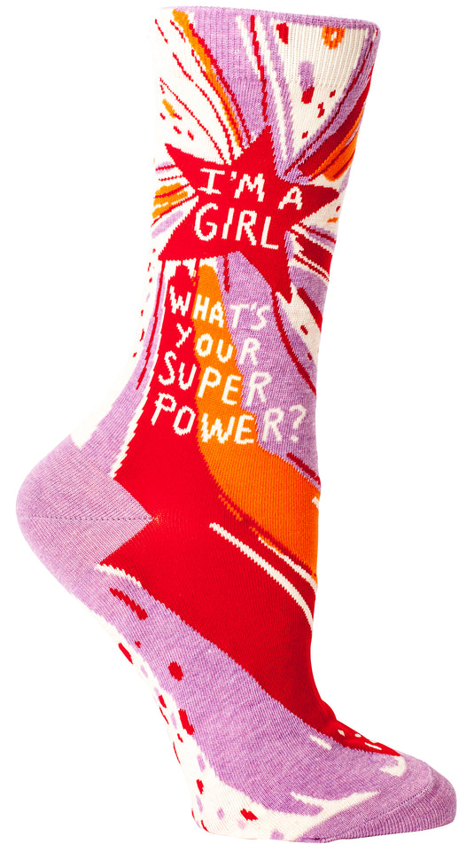 I'm a Girl Super Power. Women's Socks