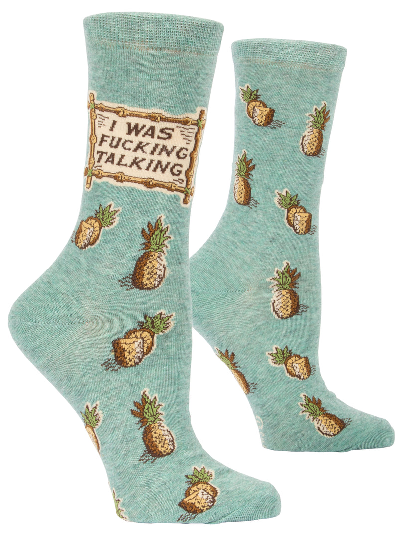 Load image into Gallery viewer, Women&#39;s Socks : I was F@#% Talking
