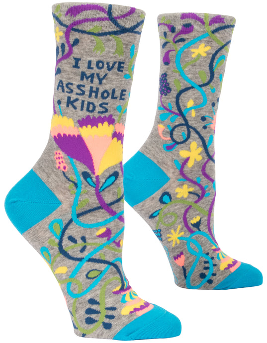 I Love My A**hole Kids : Women's Socks