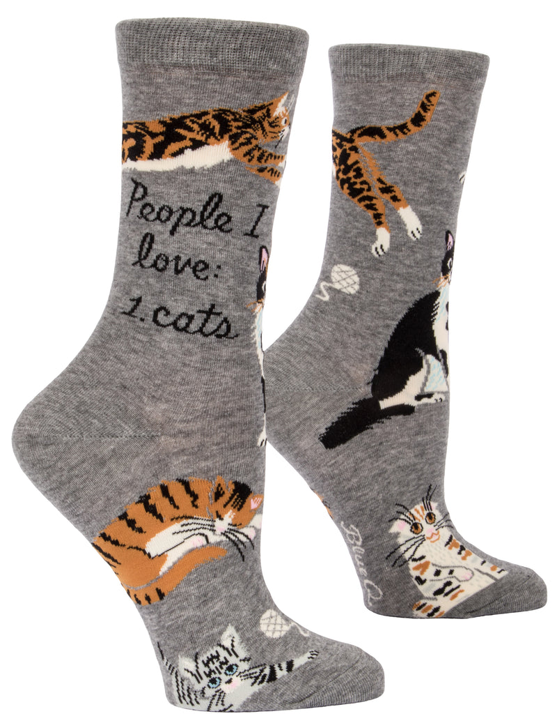 Load image into Gallery viewer, People I love CATS. Women&#39;s Socks
