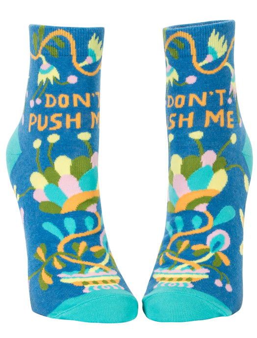 Women's Socks : Don't Push Me