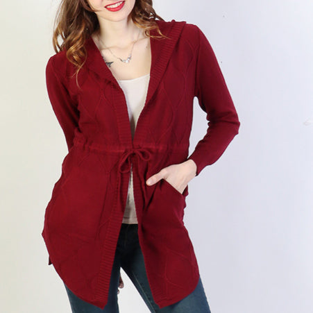 Load image into Gallery viewer, Diamond Knit Sweater : Cranberry

