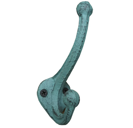 Antique Turquoise Double Hook